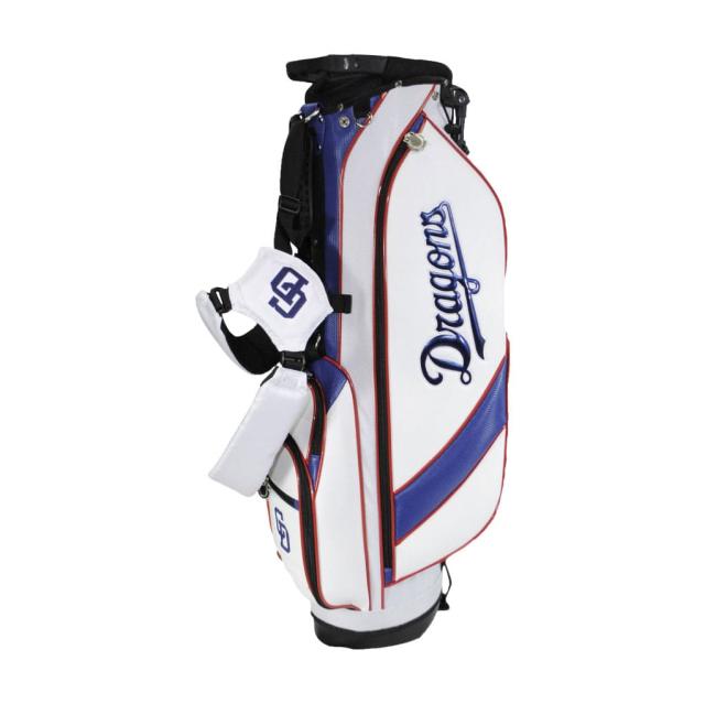 中日ドラゴンズ CDCB-3416 7.5型スタンドバッグ ホワイト  スタンド型 キャディバッグ 47インチ対応 2.6kg CHUNICHI DRAGONS LEZAX