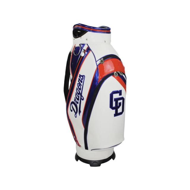 【2025モデル】中日ドラゴンズ CDCB-5415 9.5型キャディバッグ ホワイト  カート型 47インチ対応 3.8kg CHUNICHI DRAGONS LEZAX