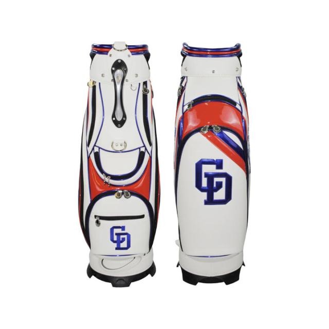 【2025モデル】中日ドラゴンズ CDCB-5415 9.5型キャディバッグ ホワイト  カート型 47インチ対応 3.8kg CHUNICHI DRAGONS LEZAX