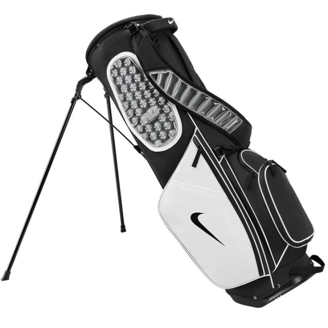 ナイキ GF3018-095 エアマックス ライト ゴルフバッグ 9型 ４分割 GF3018 日本正規品 スタンド型 ゴルフバッグ  ブラック/ピュアプラチナ/ブラック NIKE GOLF