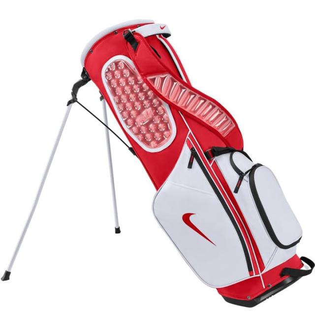 ナイキ GF3018-655 エアマックス ライト ゴルフバッグ 9型 ４分割 GF3018 日本正規品 スタンド型 ゴルフバッグ  ユニバーシティレッド/ピュアプラチナ/ユニバーシティレッド(655) NIKE GOLF