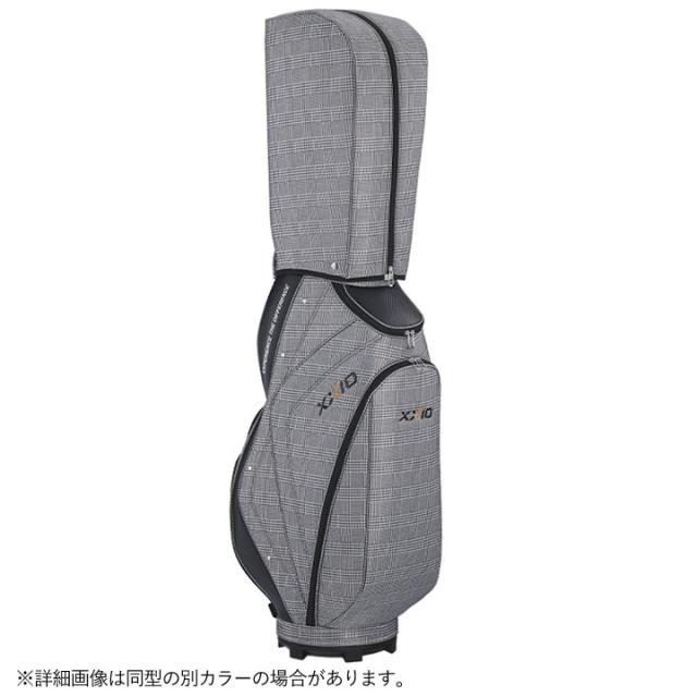 【2025モデル】ダンロップ ゼクシオ GGC-X164 キャディバッグ (超軽量モデル) ブラックチェック  カート型 9.5型 47インチ対応 2.2kg XXIO DUNLOP 10p_1