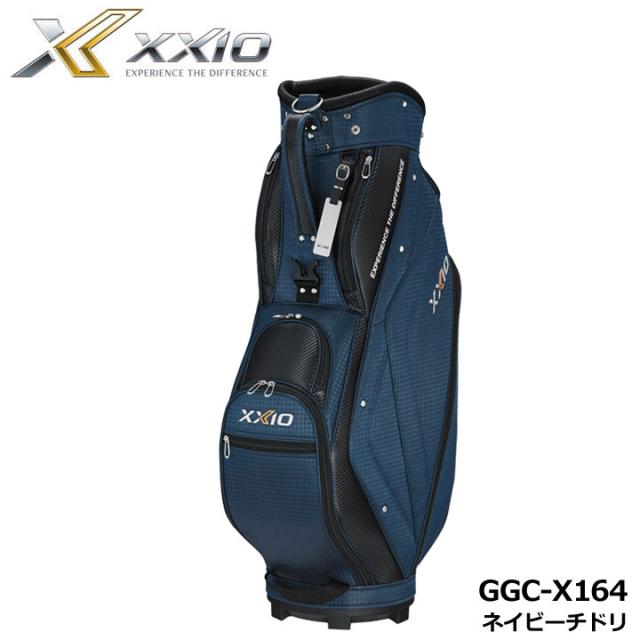 【2025モデル】ダンロップ ゼクシオ GGC-X164 キャディバッグ (超軽量モデル) ネイビーチドリ  カート型 9.5型 47インチ対応 2.2kg XXIO DUNLOP 10p