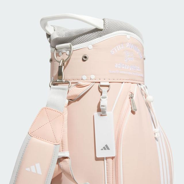 【レディース】【2025モデル】アディダス KVH35 軽量 グラフィック カートバッグ JH3725 Powder Coral コーラル 8.5型 47インチ対応 2.7kg adidas GOLF 10p