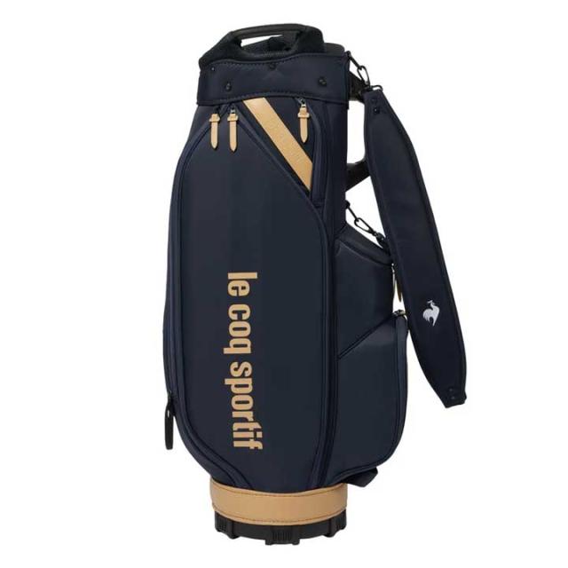 【2025モデル】ルコックスポルティフ ゴルフ LG5FCB00M ネイビー(NV00) ナイロン キャディバッグ 9.5型 47インチ対応  le coq sportif GOLF　20p 2025モデル】ルコックスポルティフ ゴルフ LG5FCB00M ネイビー(NV00