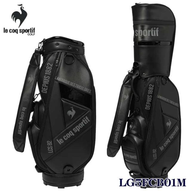【2025モデル】ルコックスポルティフ ゴルフ LG5FCB01M ブラック(BK00) アーカイブデザイン キャディバッグ 9.5型 47インチ対応  le coq sportif GOLF　25p