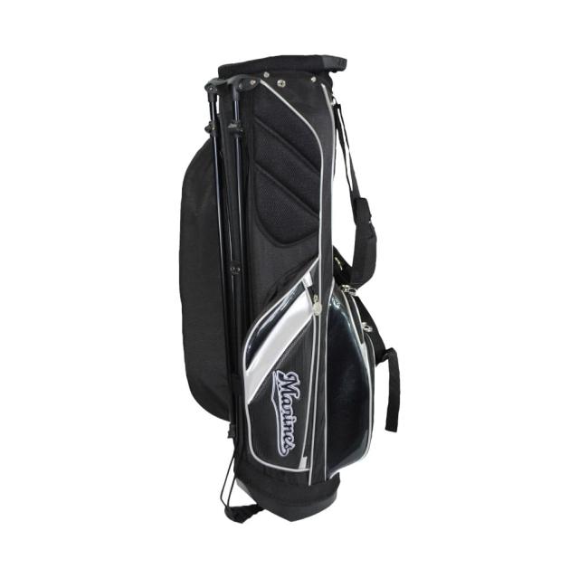 千葉ロッテマリーンズ LMCB-3436 7.5型スタンドバッグ ブラック  スタンド型 キャディバッグ 47インチ対応 2.6kg CHIBA LOTTE MARINES LEZAX