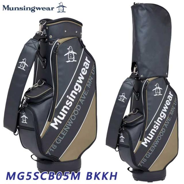 【2025モデル】マンシングウェア MG5SCB05M キャディバッグ ブラック×カーキ Munsingwear BKKH 10p