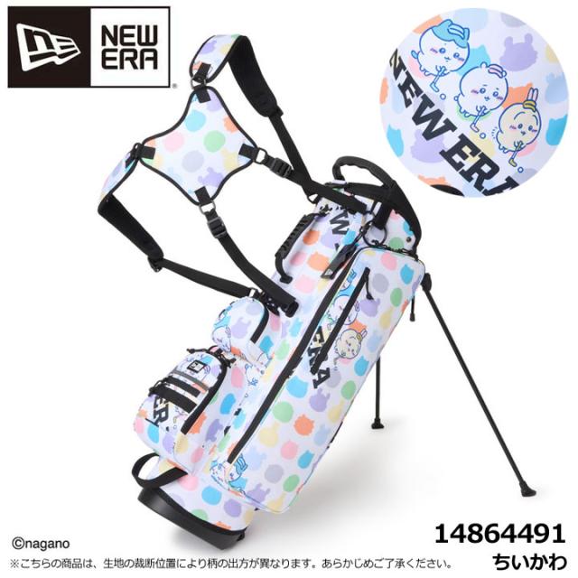 ニューエラ 14864491 スタンド キャディーバッグ ちいかわ / ちいかわ・ハチワレ・うさぎ ホワイト/マルチ  スタンド式 9型 48インチ対応 New Era Golf