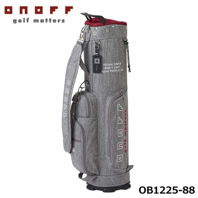 オノフ OB1225-88 軽量 キャディバッグ 小型 Caddie Bag 7型 2.1kg 47インチ対応 5分割 アッシュグレー 杢調 ONOFF 即納