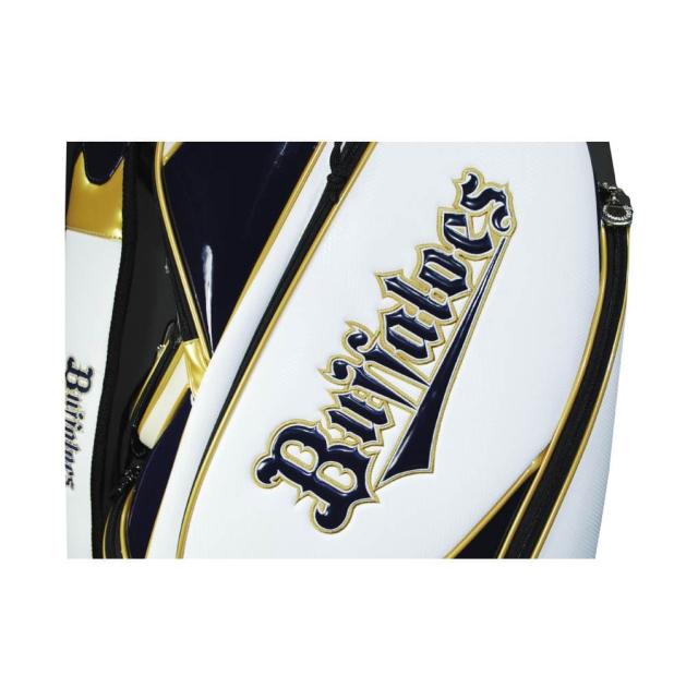 オリックスバファローズ OBCB-3451 9.5型キャディバッグ ホワイト  カート型 47インチ対応 3.8kg ORIX Buffaloes LEZAX