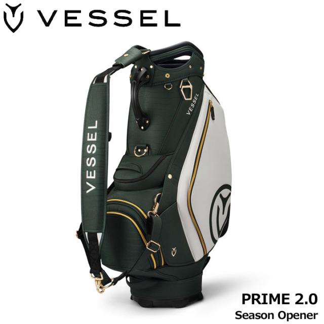 【4月4日入荷】ベゼル プライム 2.0 キャディバッグ シーズンオープナー ツアーバッグ カート型 10型 約5.7Kg PRIME 2.0 Season Opener VESSEL
