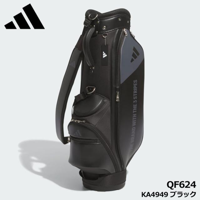 【2026モデル】アディダス QF624 AG カート バッグ KA4949 ブラック  キャディバッグ 9.0型 47インチ対応 2.6kg Black adidas GOLF