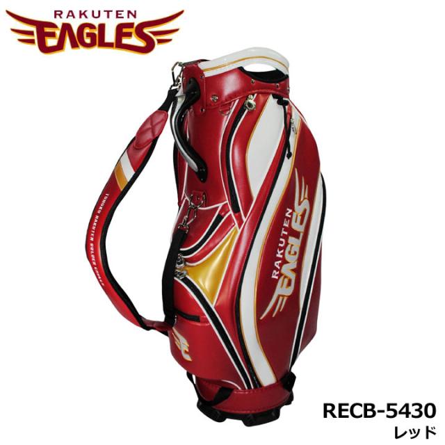 【2025モデル】東北楽天イーグルス RECB-5430 9.5型キャディバッグ レッド  カート型 47インチ対応 3.8kg RAKUTEN EAGLES LEZAX