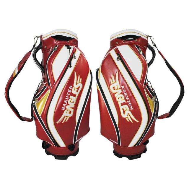 【2025モデル】東北楽天イーグルス RECB-5430 9.5型キャディバッグ レッド  カート型 47インチ対応 3.8kg RAKUTEN EAGLES LEZAX