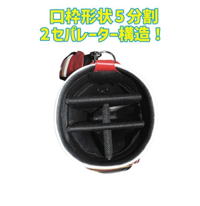 【2025モデル】東北楽天イーグルス RECB-5430 9.5型キャディバッグ レッド  カート型 47インチ対応 3.8kg RAKUTEN EAGLES LEZAX