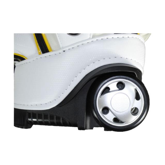 【数量限定】ソフトバンクホークス SBCB-2444 9.0型キャスター付きキャディバッグ ホワイト  カート型 47インチ対応 4.4kg SoftBank HAWKS LEZAX