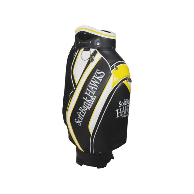 【2025モデル】ソフトバンクホークス SBCB-5436 9.5型キャディバッグ ブラック  カート型 47インチ対応 3.8kg SoftBank HAWKS LEZAX