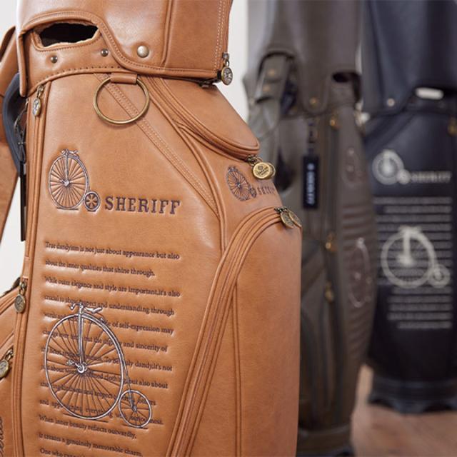 【2025モデル】シェリフ SFR-001CB レトロシリーズ キャディバッグ カーキ 9.5型 3.8kg カート型  100本限定 RETRO SERIES SHERIFF