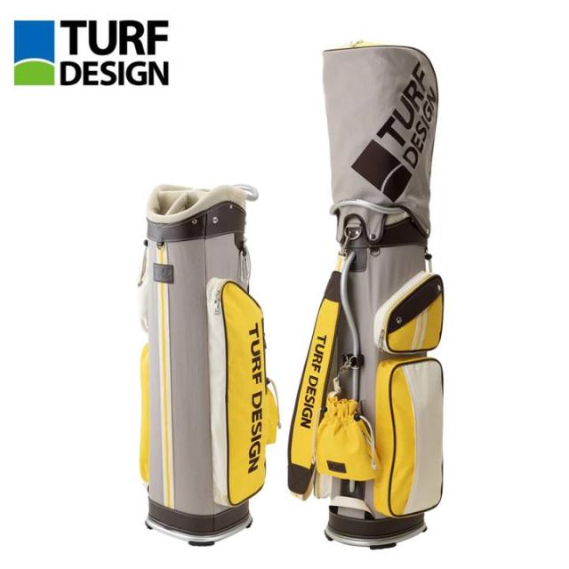 ターフデザイン TDCB-2277 グレー/レモン キャディバッグ 9.5型 47インチ対応 TURF DESIGN 朝日ゴルフの通販は 25,900円