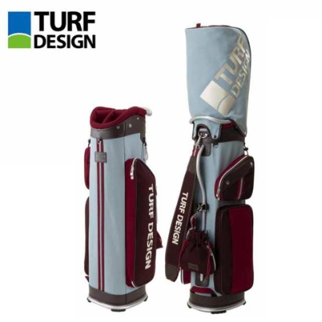 ターフデザイン TDCB-2277 ミント/ワイン キャディバッグ 9.5型 47インチ対応 TURF DESIGN 朝日ゴルフの通販は