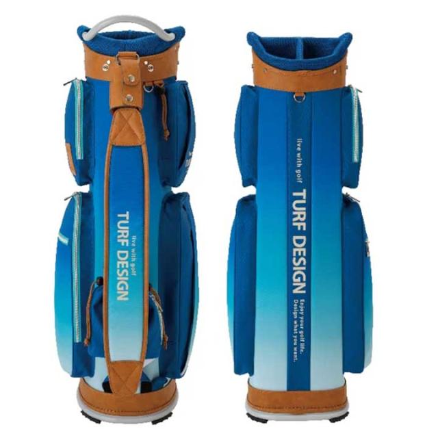 ターフデザイン TDCB-BD70 キャディバッグ ブルー 9.5型 2.6kg 47インチ対応 TURF DESIGN 朝日ゴルフ