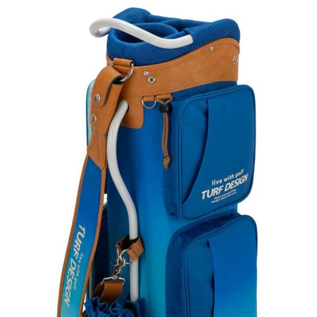 ターフデザイン TDCB-BD70 キャディバッグ ブルー 9.5型 2.6kg 47インチ対応 TURF DESIGN 朝日ゴルフ