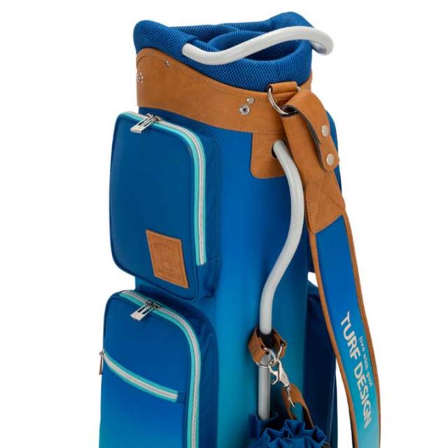 ターフデザイン TDCB-BD70 キャディバッグ ブルー 9.5型 2.6kg 47インチ対応 TURF DESIGN 朝日ゴルフ