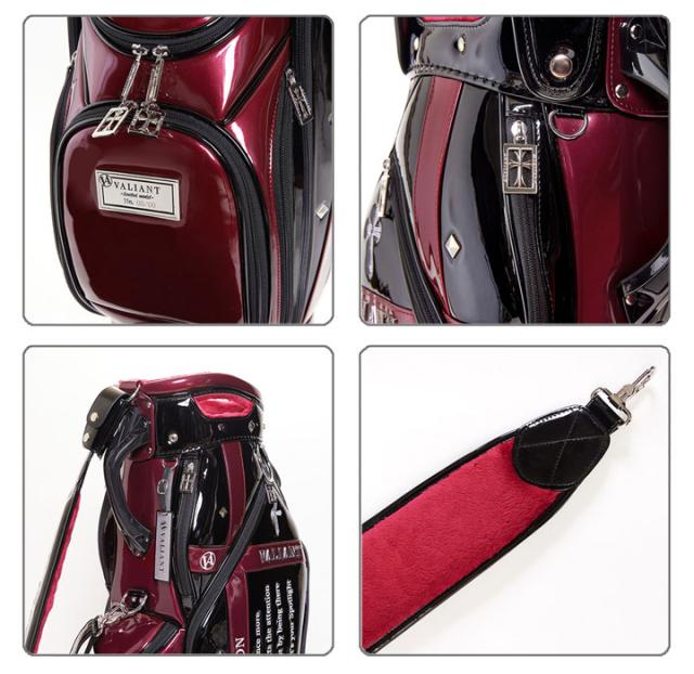 【2025モデル】シェリフの姉妹ブランド！ヴァリアント VAA-005CB アクセコレクション キャディバッグ ブラック×レッド 9.5型 3.8kg カート型  100本限定 ACCE COLLECTION VALIANT