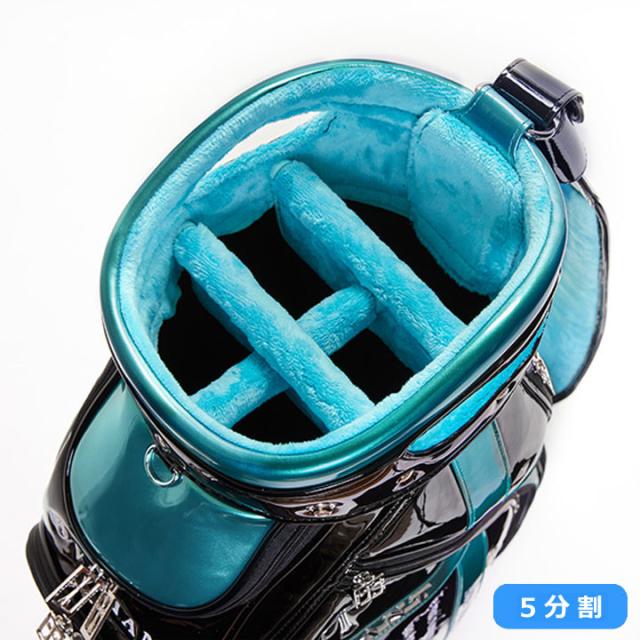 【2025モデル】シェリフの姉妹ブランド！ヴァリアント VAA-005CB アクセコレクション キャディバッグ ブラック×ターコイズ 9.5型 3.8kg カート型  100本限定 ACCE COLLECTION VALIANT