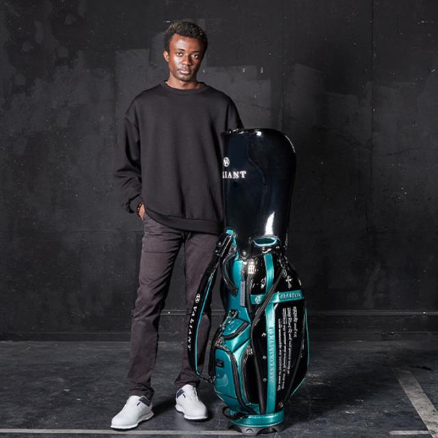 【2025モデル】シェリフの姉妹ブランド！ヴァリアント VAA-005CB アクセコレクション キャディバッグ ブラック×ターコイズ 9.5型 3.8kg カート型  100本限定 ACCE COLLECTION VALIANT