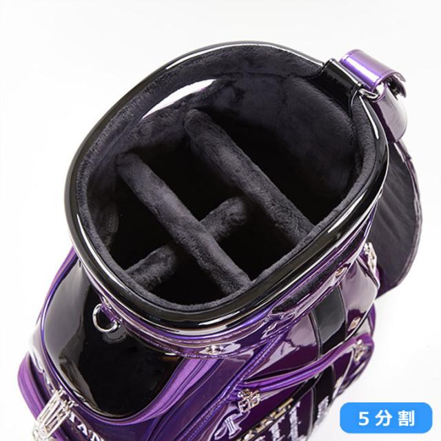 【2025モデル】シェリフの姉妹ブランド！ヴァリアント VAA-005CB アクセコレクション キャディバッグ パープル×ブラック 9.5型 3.8kg カート型  100本限定 ACCE COLLECTION VALIANT