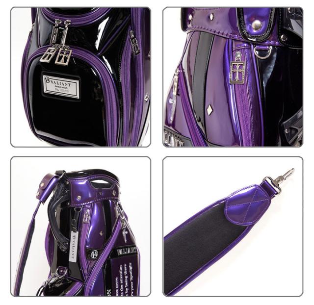 【2025モデル】シェリフの姉妹ブランド！ヴァリアント VAA-005CB アクセコレクション キャディバッグ パープル×ブラック 9.5型 3.8kg カート型  100本限定 ACCE COLLECTION VALIANT