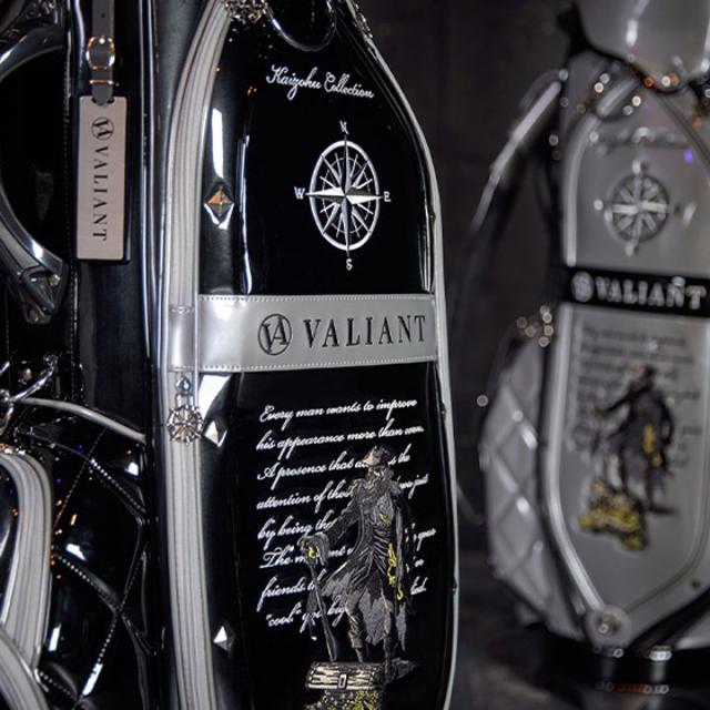 【2025モデル】シェリフの姉妹ブランド！ヴァリアント VAK-002CB 海賊コレクション キャディバッグ グレー×ブラック 9.5型 3.8kg カート型  100本限定 KAIZOKU COLLECTION VALIANT