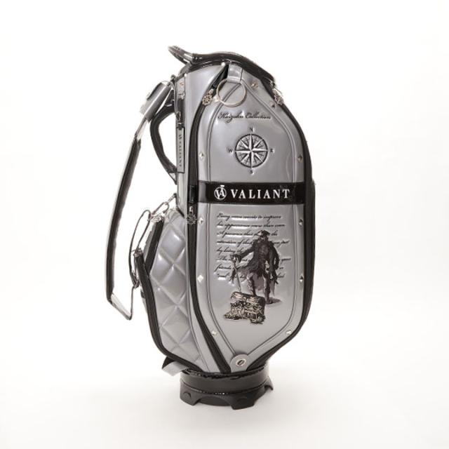 【2025モデル】シェリフの姉妹ブランド！ヴァリアント VAK-002CB 海賊コレクション キャディバッグ グレー×ブラック 9.5型 3.8kg カート型  100本限定 KAIZOKU COLLECTION VALIANT