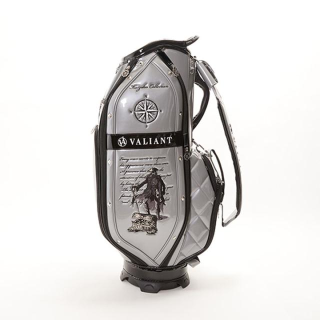 【2025モデル】シェリフの姉妹ブランド！ヴァリアント VAK-002CB 海賊コレクション キャディバッグ グレー×ブラック 9.5型 3.8kg カート型  100本限定 KAIZOKU COLLECTION VALIANT