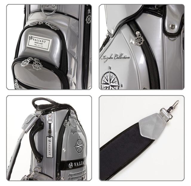 【2025モデル】シェリフの姉妹ブランド！ヴァリアント VAK-002CB 海賊コレクション キャディバッグ グレー×ブラック 9.5型 3.8kg カート型  100本限定 KAIZOKU COLLECTION VALIANT