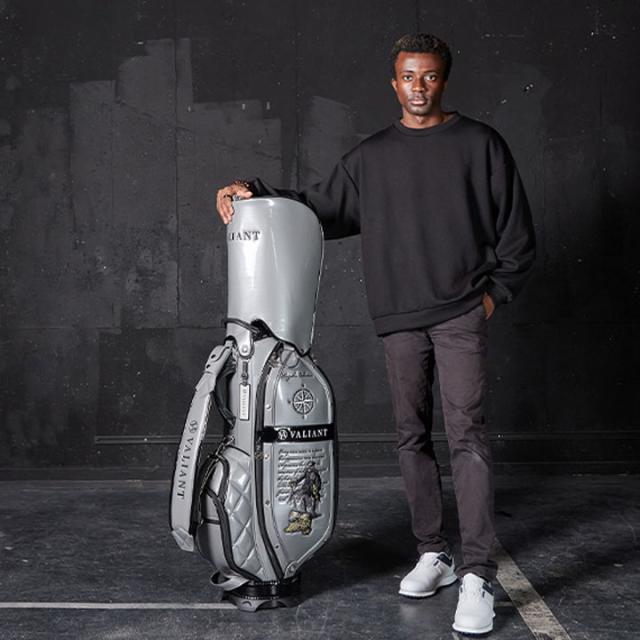 【2025モデル】シェリフの姉妹ブランド！ヴァリアント VAK-002CB 海賊コレクション キャディバッグ グレー×ブラック 9.5型 3.8kg カート型  100本限定 KAIZOKU COLLECTION VALIANT