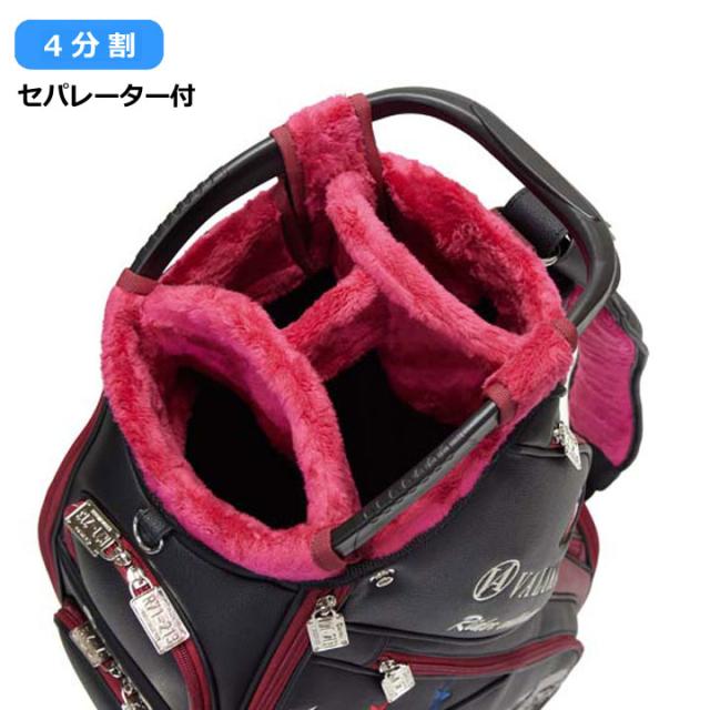 シェリフの姉妹ブランド! ヴァリアント VAR-001CB ライダーコレクション キャディバッグ ブラック×レッド  9.5型 3.8kg カート型  限定100本 RIDER COLLECTION VALIANT_6