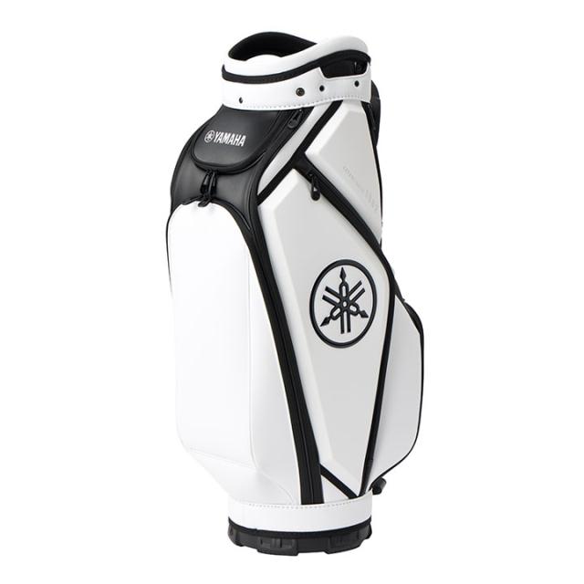 【2026モデル】ヤマハ Y26CBMWBK ミドルサイズキャディバッグ ホワイト×ブラック  9.5型 47インチ対応 3.8kg YAMAHA 20p