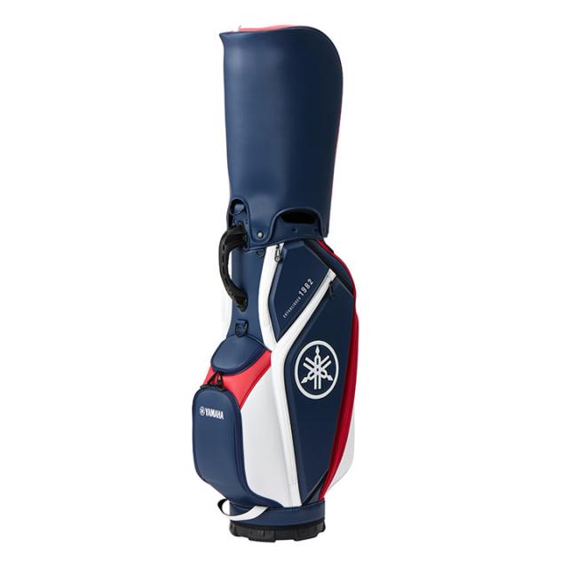 【2026モデル】ヤマハ Y26CBMWRDNV ミドルサイズキャディバッグ ホワイト×レッド×ネイビー  9.5型 47インチ対応 3.8kg YAMAHA 20p