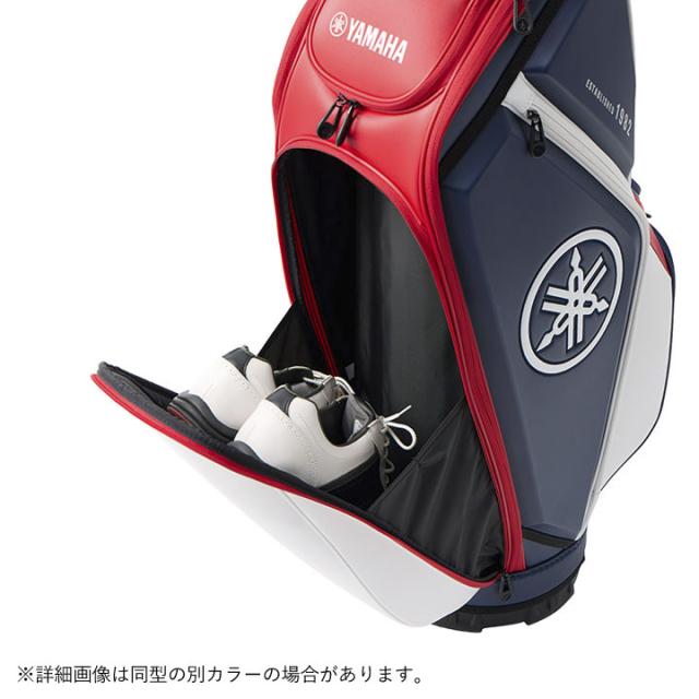 【2026モデル】ヤマハ Y26CBMBKRD ミドルサイズキャディバッグ ブラック×レッド  9.5型 47インチ対応 3.8kg YAMAHA 20p