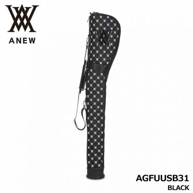 アニュー AGFUUSB31 UNI モノグラム パターン ハーフバッグ ブラック  UNI MONOGRAM PATTERN HALF BAG BLACK ANEW