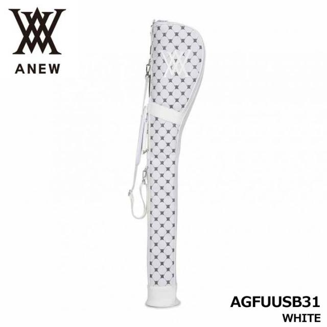 アニュー AGFUUSB31 UNI モノグラム パターン ハーフバッグ ホワイト  UNI MONOGRAM PATTERN HALF BAG WHITE ANEW