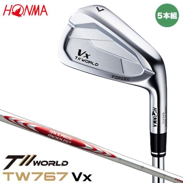 本間ゴルフ T//WORLD Vx IRON ツアーワールド アイアン 5本組 (#6〜#9,P)  シャフト：N.S.PRO MODUS3 TOUR 105 スチール HONMA 20pの通販は