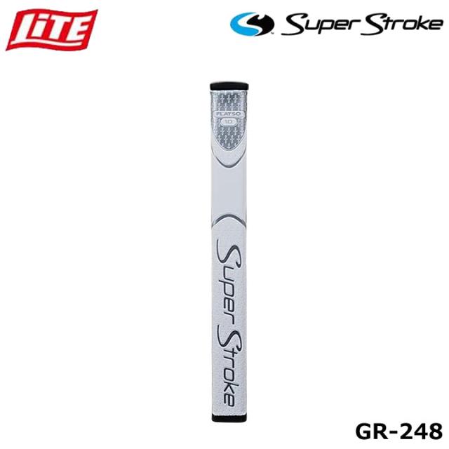 ライト GR-248 スーパーストローク ゼナジー フラッツォ 1.0 WH/SV(120) ゴルフ グリップ LITE Super Stroke Zenergy FLATSO 1.0