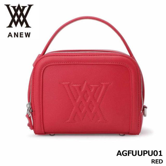 アニュー AGFUUPU01 UNI ミニポーチバッグ レッド  UNI MINI POUCH BAG RED ANEW