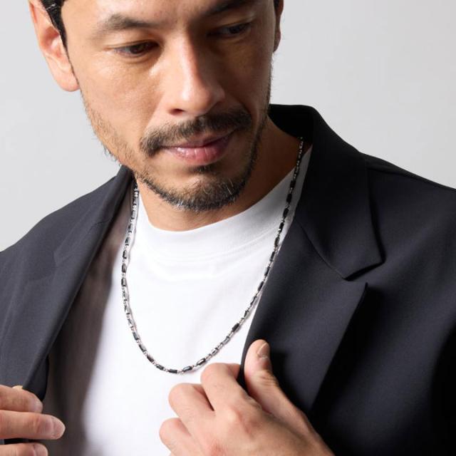 【正規販売店】バンデル ヘルスケア プラネット ブラック×シルバー Healthcare Planet Black×Silver 磁気ネックレス 医療機器 健康アクセサリー 疲労緩和 BANDEL_5