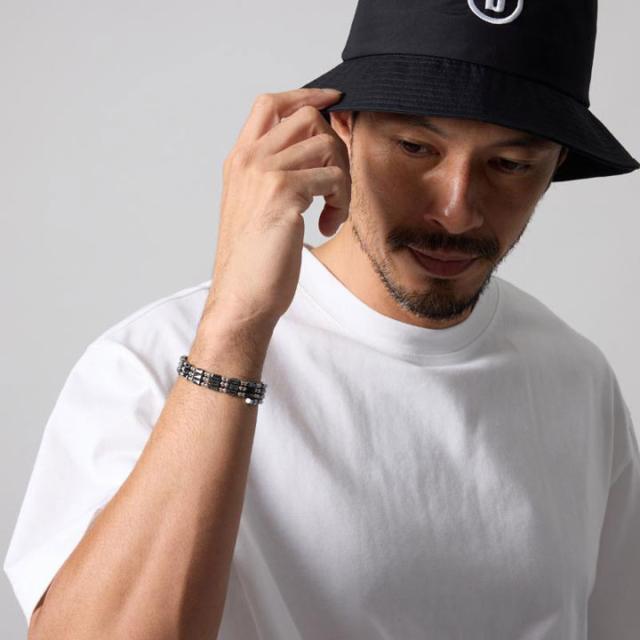 【正規販売店】バンデル ヘルスケア プラネット ブラック×シルバー Healthcare Planet Black×Silver 磁気ネックレス 医療機器 健康アクセサリー 疲労緩和 BANDEL_7