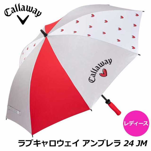 【レディース】【2024モデル】ラブキャロウェイ アンブレラ 24 JM レッド(5924015) Love Callaway Umbrella Callaway 20p